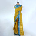 Yellow Kanchi Cotton Saree for Women | Festive Traditional Collection | Jeyachandran -Full View
