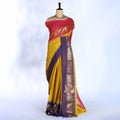 Yellow Kanchi Cotton Saree for Women | Festive Traditional Collection | Jeyachandran -Full View
