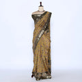 Green Semi Chanderi Sarees for Women | Temple Visits & Summer Events Collection | Jeyachandran - Full View
