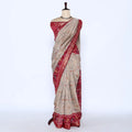 Pink Semi Chanderi Sarees for Women | Temple Visits & Summer Events Collection | Jeyachandran - Full View
