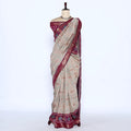 Purple Semi Chanderi Sarees for Women | Temple Visits & Summer Events Collection | Jeyachandran - Full View
