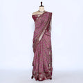 Purple Semi Chanderi Sarees for Women | Temple Visits & Summer Events Collection | Jeyachandran - Full View
