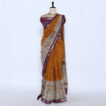 Yellow Semi Chanderi Sarees for Women | Temple Visits & Summer Events Collection | Jeyachandran - Full View