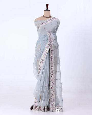 Elegant Organza Saree For Womens |  Office Wear Saree , Everyday Saree   | Jeyachandran