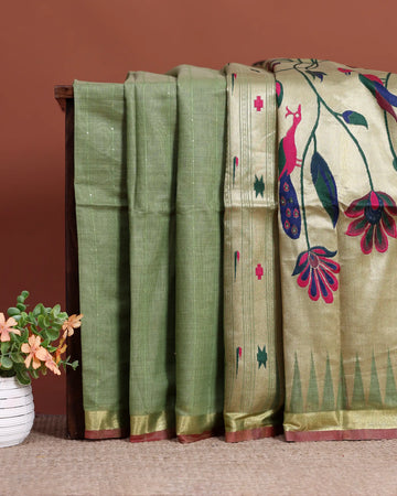 Elegant Organza Saree For Womens |  Office Wear Saree , Everyday Saree   | Jeyachandran - Green