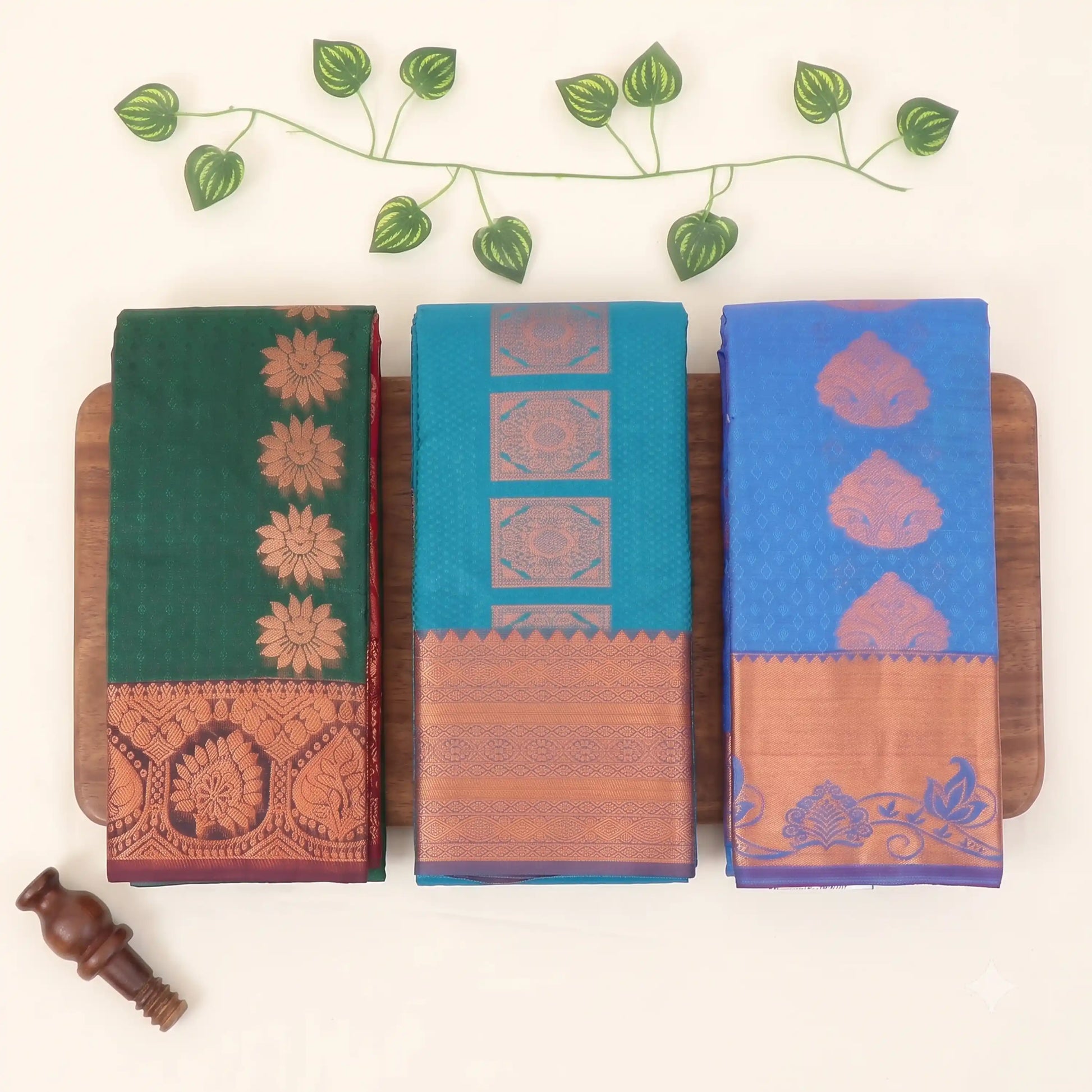 Buy 1 Get 2 Silk Sarees for Women | Bridal Wear & Wedding Occasion | Jeyachandran - Full View
