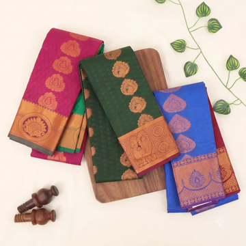 Buy 1 Get 2 Silk Sarees for Women | Bridal Wear & Wedding Occasion | Jeyachandran - Full View
