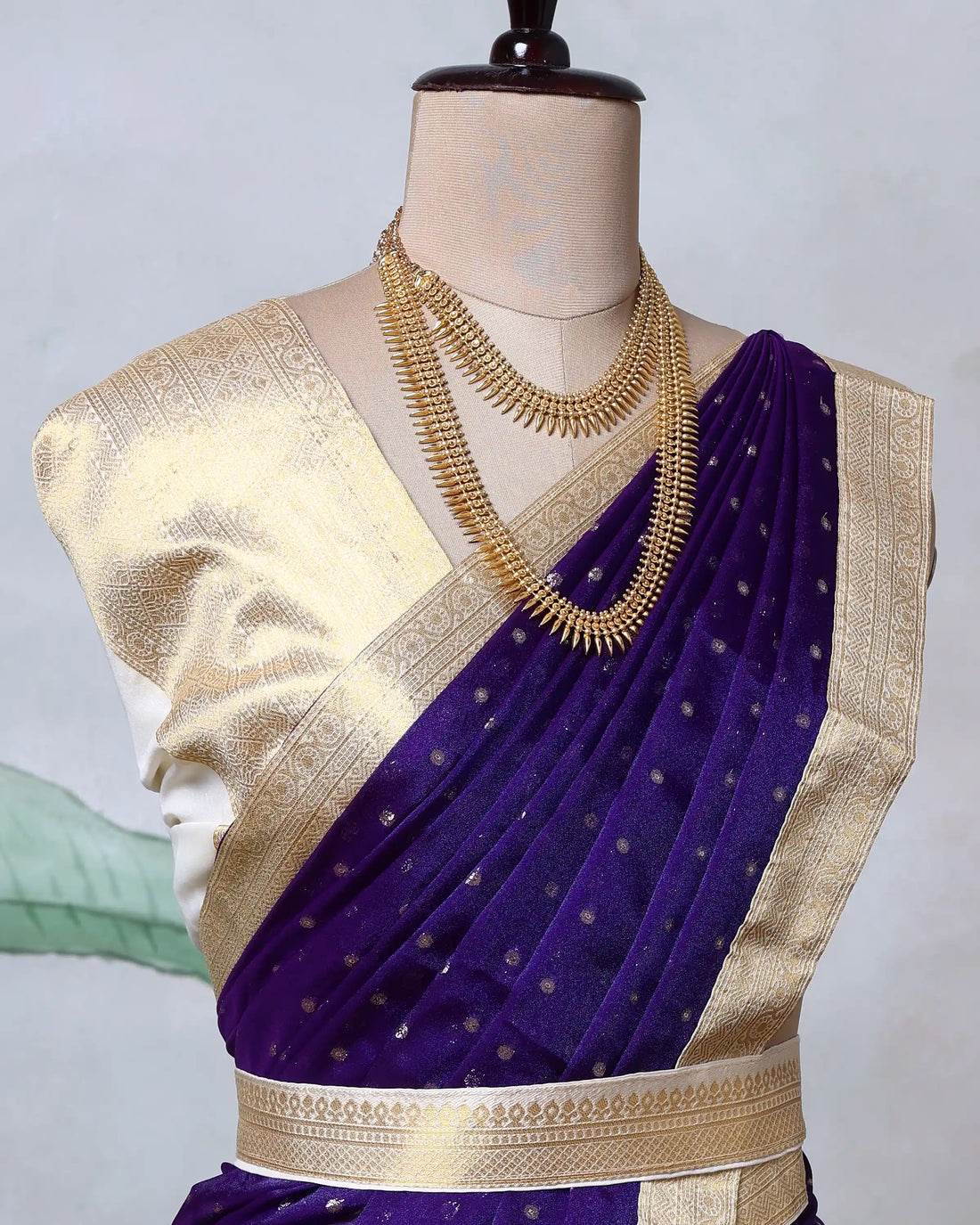 Cotton Semi Stitched Dhavani Set For Women | Festive Wear & Traditional Collection | Jeyachandran  - Purple & Off White