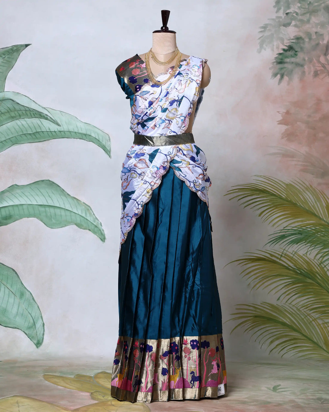 Cotton Semi Stitched Dhavani Set For Women | Festive Wear & Traditional Collection | Jeyachandran