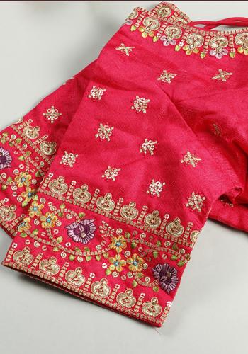 Pink Colour Readymade Blouse (Free Size) 2