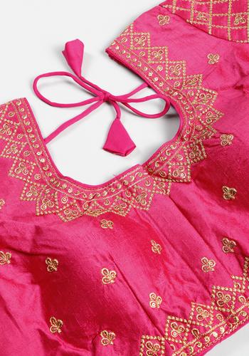 Pink Colour Readymade Blouse (Free Size) 3