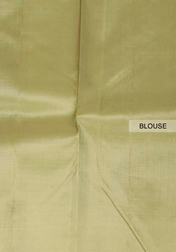 Pista Green Colour Traditional Saree Without Border