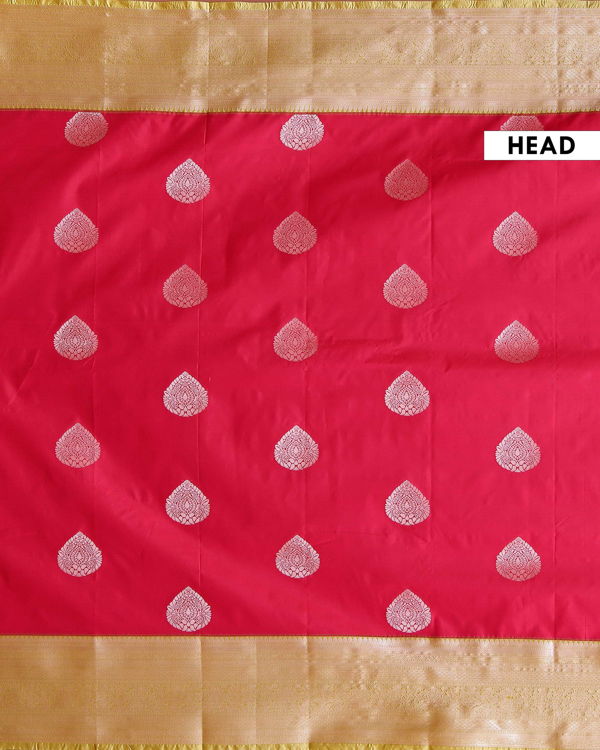 Premium Niranjana Silk Saree with Grand Zari Border and Classic Paisley Motifs - Red