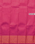 Premium Silk Saree with Intricate Floral Brocade Ornate Paisley Border and Embellished Stone - Pink-Blouse
