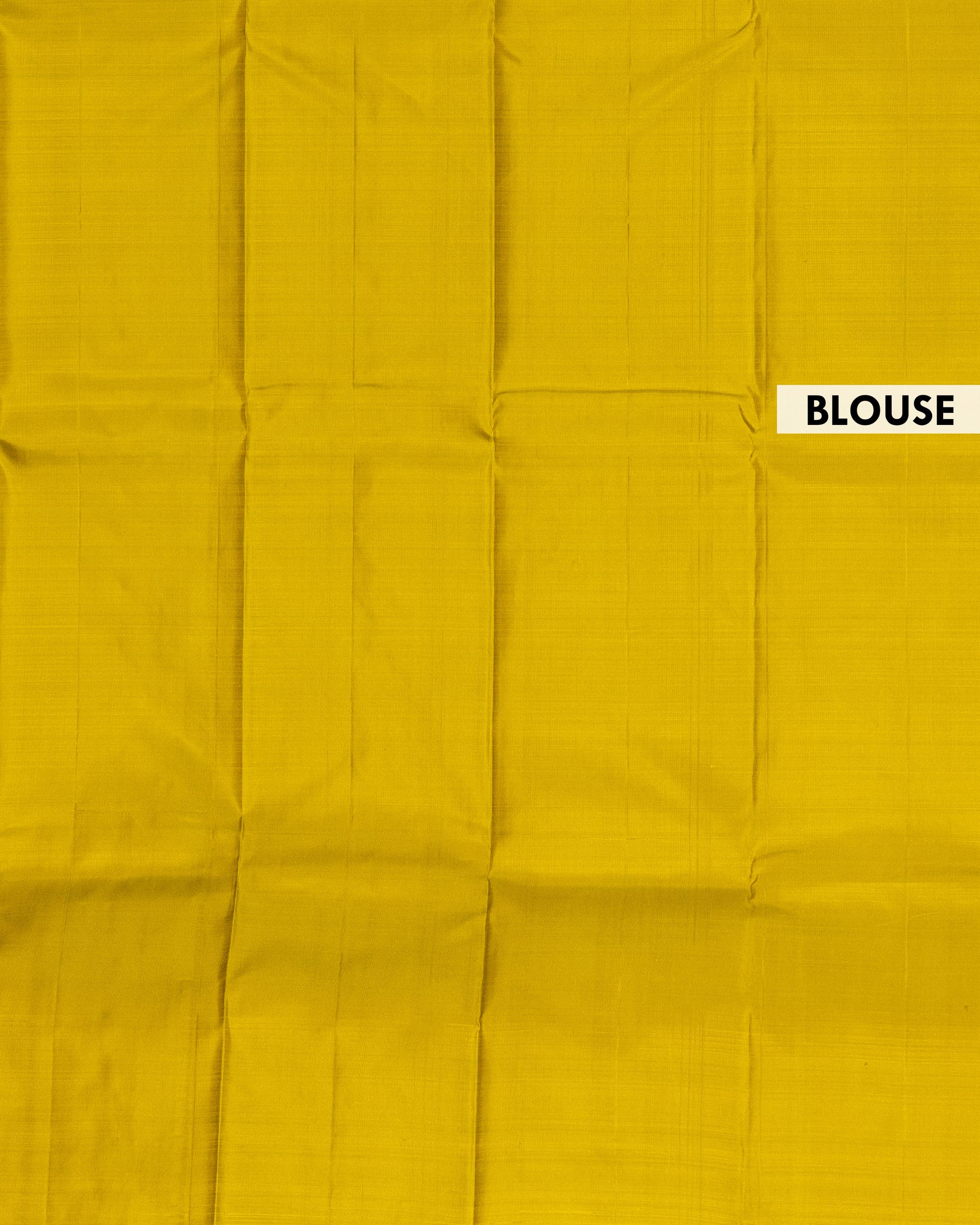 Elegant Pure Handloom Kanchipuram Silk Saree with Traditional Zari Butta Weave - Green-Blouse