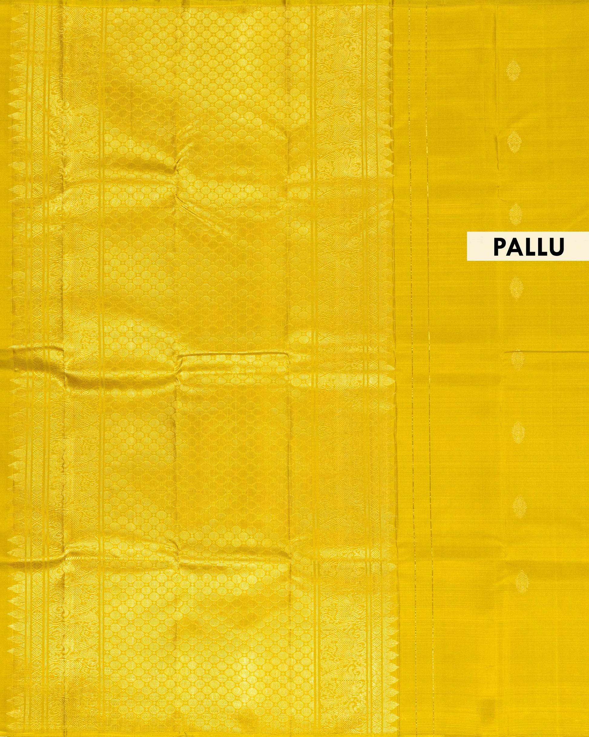 Elegant Pure Handloom Kanchipuram Silk Saree with Traditional Zari Butta Weave - Green-Pallu