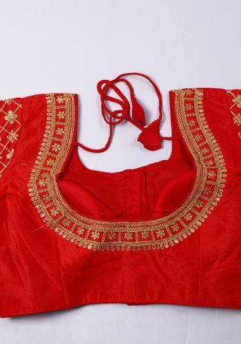 Red Colour Readymade Blouse