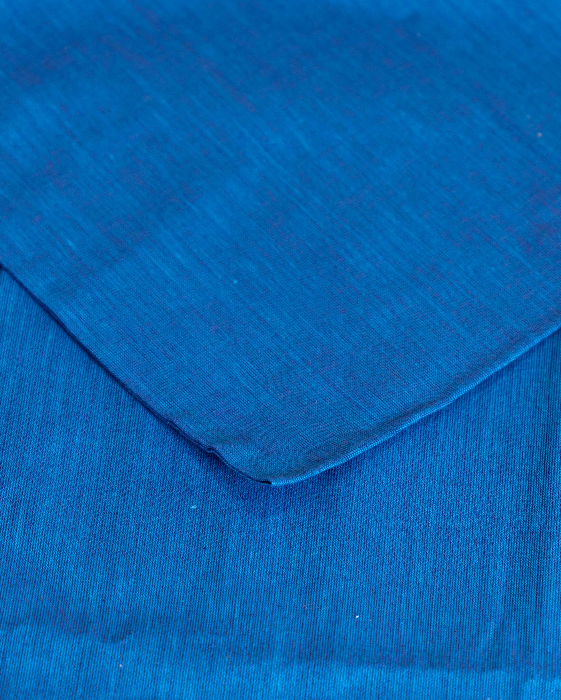 Women's Unstitched Salwar Suit Set with Woven Border and Matching Dupatta - Blue