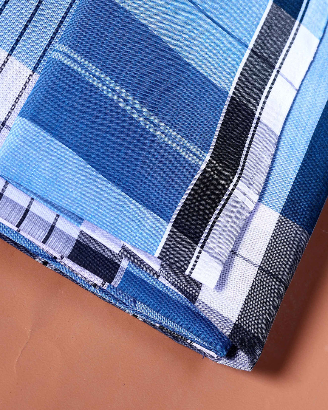 Sangu Brand Men's Premium Cotton Striped Lungi Stitched - Multi