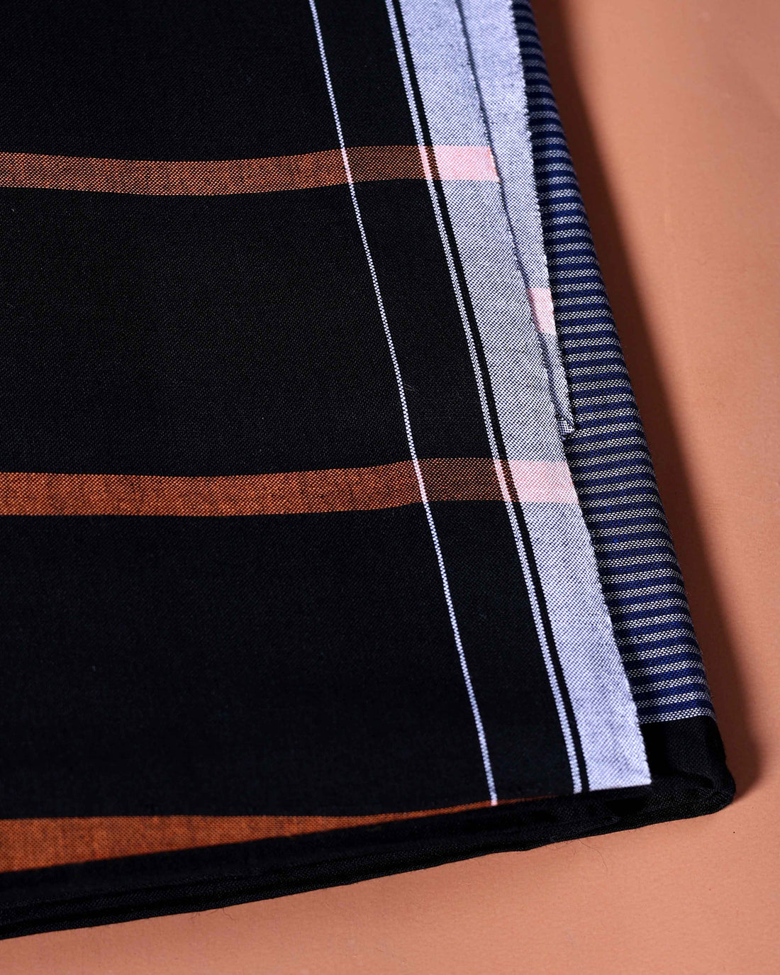Sangu Brand Men's Premium Cotton Striped Lungi Stitched - Multi-three