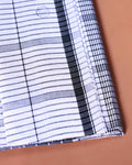 Sangu Brand Men's Premium Cotton Striped Lungi Stitched - Multi -four