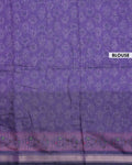 Elegant Semi Chanderi Saree with Traditional Paisley Motifs and Woven Contrast Zari Border - Blouse