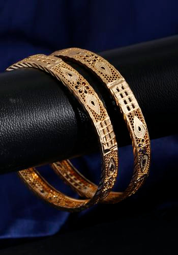 Set Of 2 Gold Plated Bangles 5