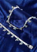 Set Of 2 Silver Plated Anklet