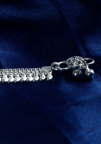 Set Of 2 Silver Plated Anklet