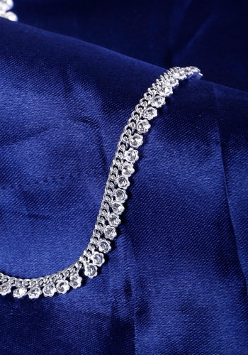 Set Of 2 Silver Plated Anklet