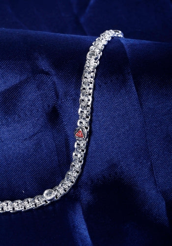 Set Of 2 Silver Plated Anklet