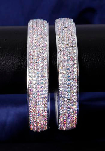Set Of 2 Silver Plated Bangles