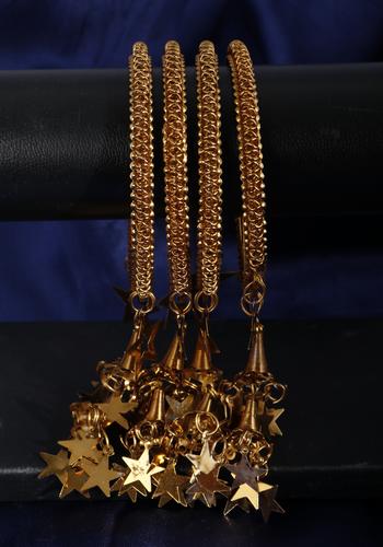 Set Of 4 Gold Plated Bangles 3