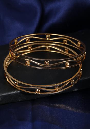 Set Of 2 Gold Plated Bangles 2
