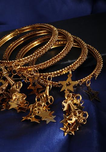 Set Of 4 Gold Plated Bangles 3