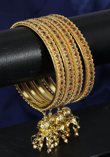 Set Of 4 Gold Plated Bangles