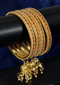 Buy Set Of 4 Gold Plated Bangles