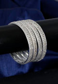 Buy Set Of 4 Silver Plated Bangles Online