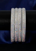 Set Of 4 Silver Plated Bangles