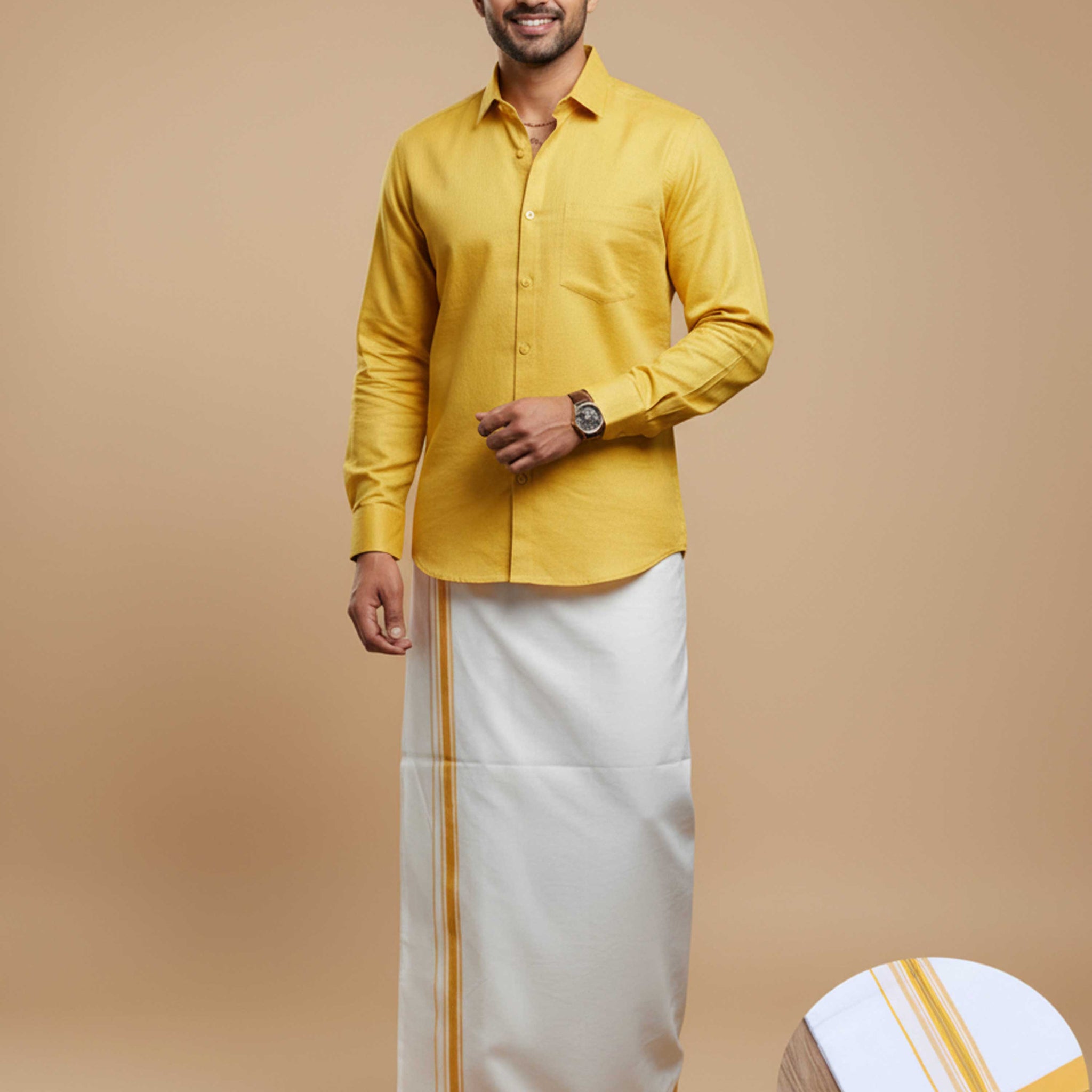 Full_Sleeve_Shirt_Dhoti_Set_with_Traditional_Border_-_Yellow_White