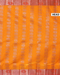  Offer Silk Saree-orange