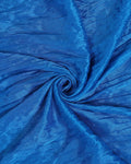 Elegant Women’s Dupatta in Soft Textured with Wrinkled Finish and Decorative Tassel Edges, Blue