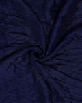 Stylish Women’s Dupatta in Soft Textured with Wrinkled Finish and Decorative Tassel Edges - Dark Blue-Close Up