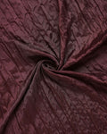 Elegant Women’s Dupatta in Soft Textured with Wrinkled Finish and Decorative Tassel Edges, Brown