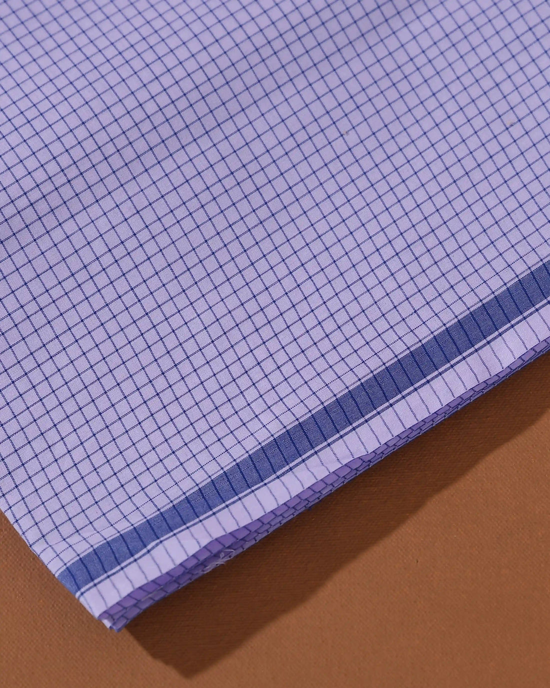 Men’s Kibs Brand Premium Cotton Lungi 2.20 Meter Length with Checked Pattern - White