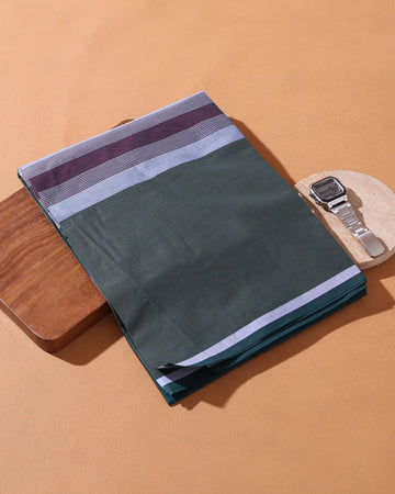 Men’s Sangu Brand Premium Cotton Lungi 2.10 Meter Length with Striped Pattern - Multi