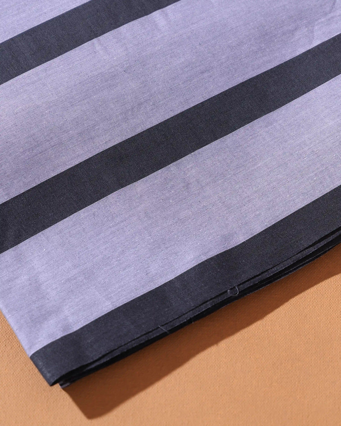 Men’s Sangu Brand Premium Cotton Lungi 2.10 Meter Length with Striped Pattern - Light Grey