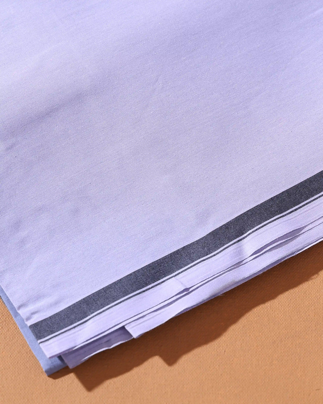 Men’s Sangu Brand Premium Cotton Lungi 2.10 Meter Length with Striped Pattern - Light Blue