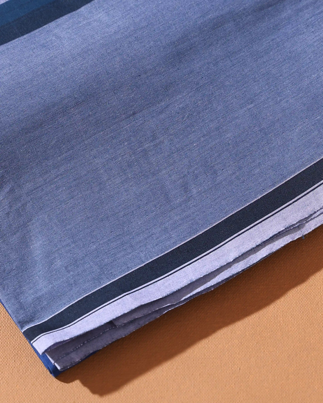 Men’s Sangu Brand Premium Cotton Lungi 2.10 Meter Length with Striped Pattern - Grey