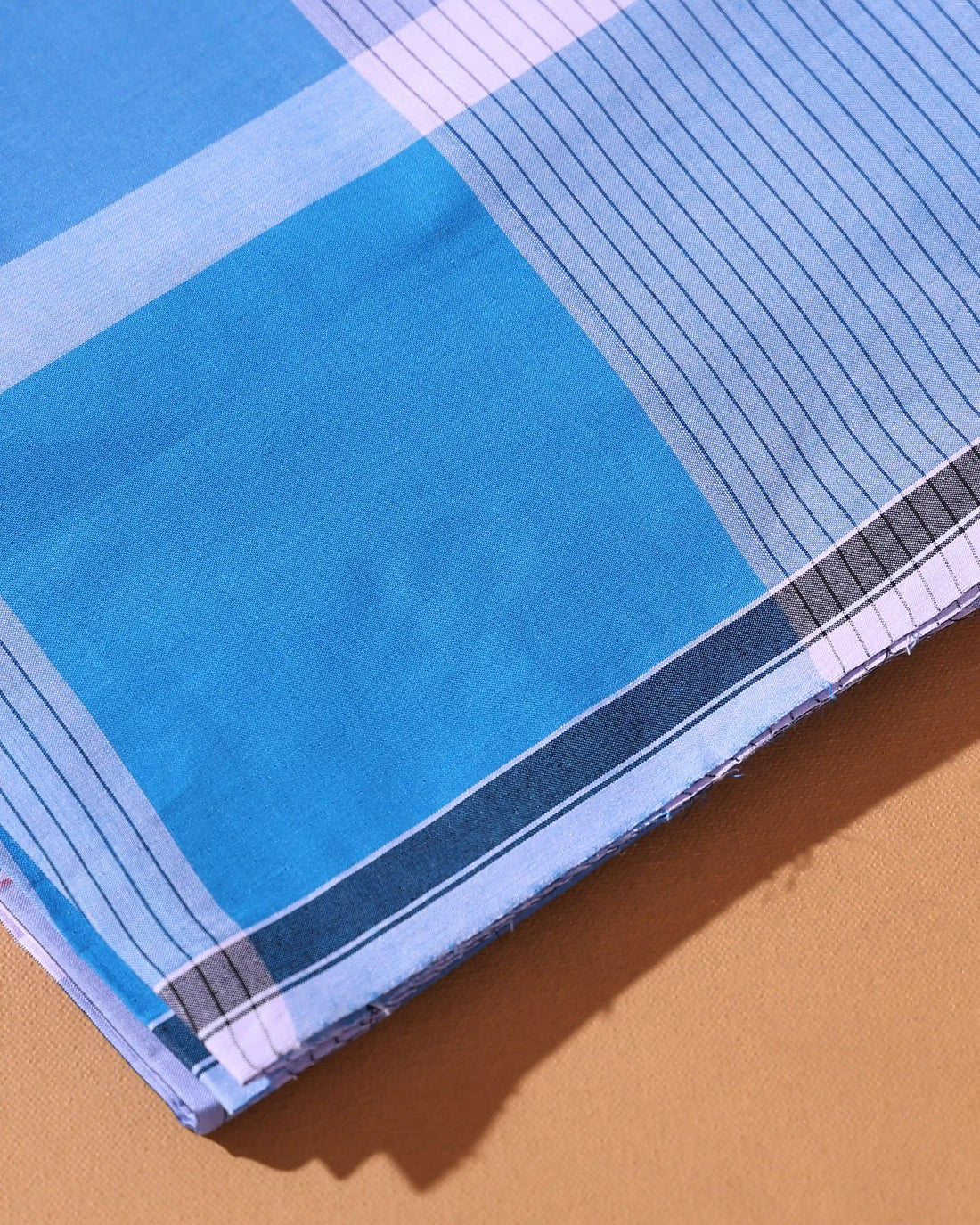 Men’s Nandu Brand Premium Cotton Lungi 2.20 Meter Length with Striped Pattern - Multi